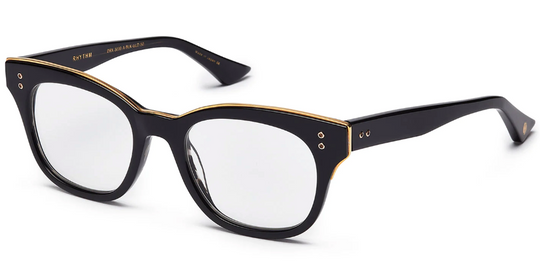 Dita Optical Frame Rhythm DRX 3039 Black with Black Swirl and 18K Gold