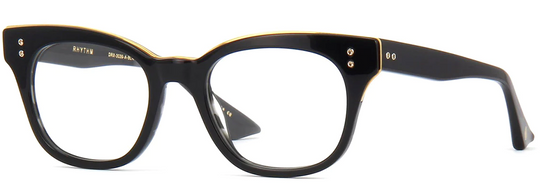 Dita Optical Frame Rhythm DRX 3039 Black with Black Swirl and 18K Gold